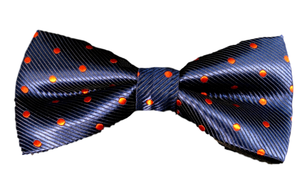 Blå fluga med röda prickar