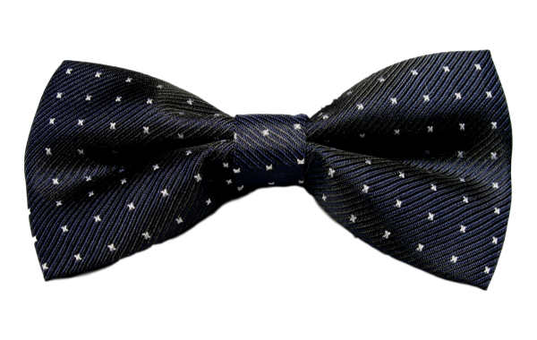 Mörkblå Fluga med vita kryss