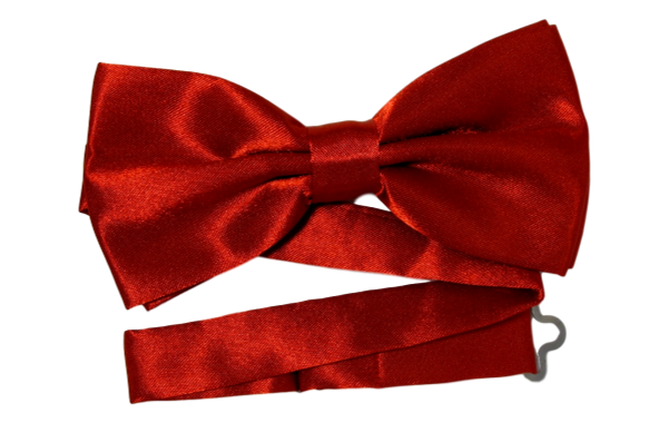 Enfärgad stilren röd fluga