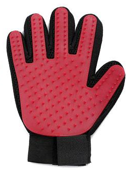 Borsthandske för hund och katt