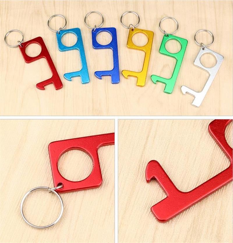 Hygienisk Nyckelring med Dörröppnare - Flera användningsområden