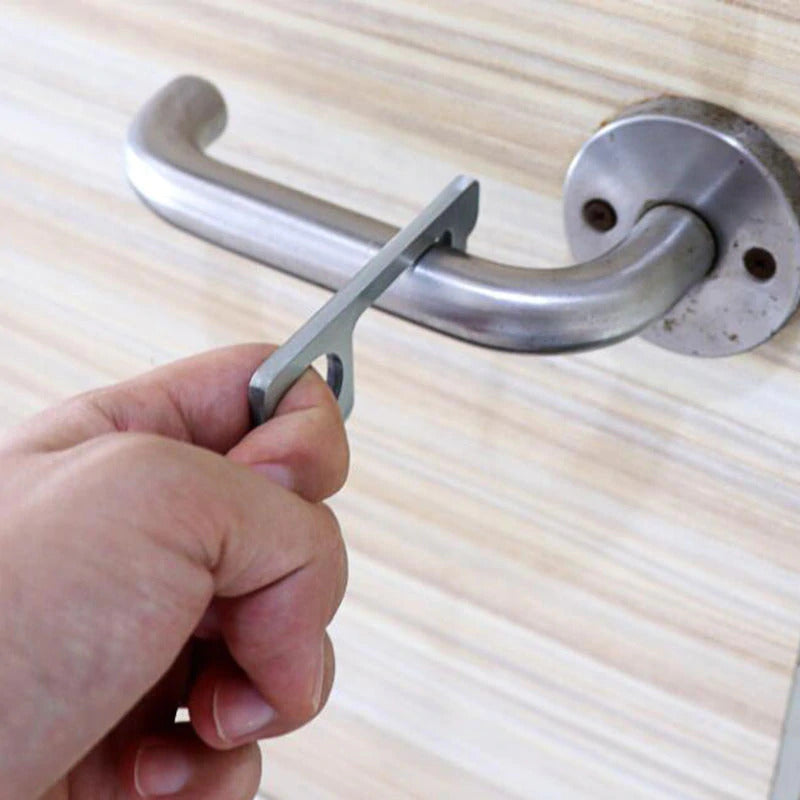 Hygienisk Nyckelring med Dörröppnare - Flera användningsområden