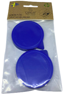 Lock till läskburk - 2-pack - Blå