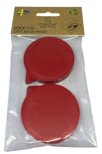 Lock till läskburk - 2-pack - Röd