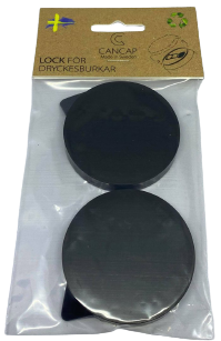 Lock till läskburk - 2-pack - Svart