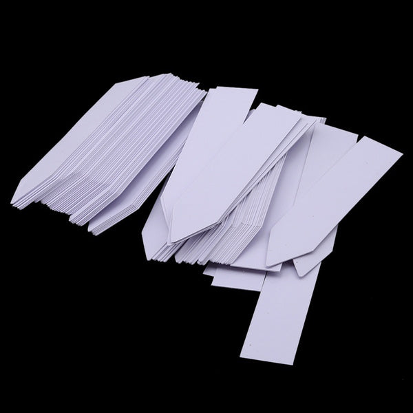 Plantetikett 10-pack i plast - Vit