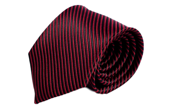 Röd och svart slips 8 cm