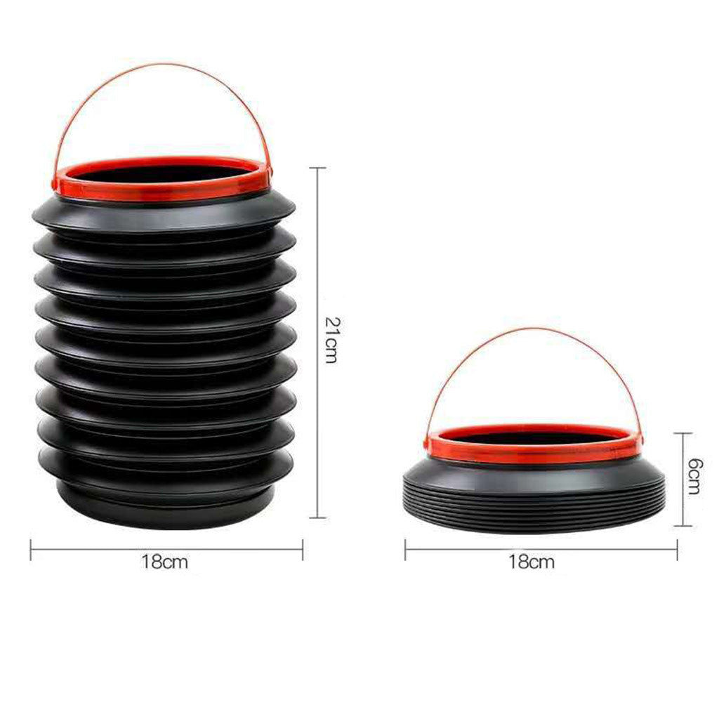 hopfällbar spann och papperskorg