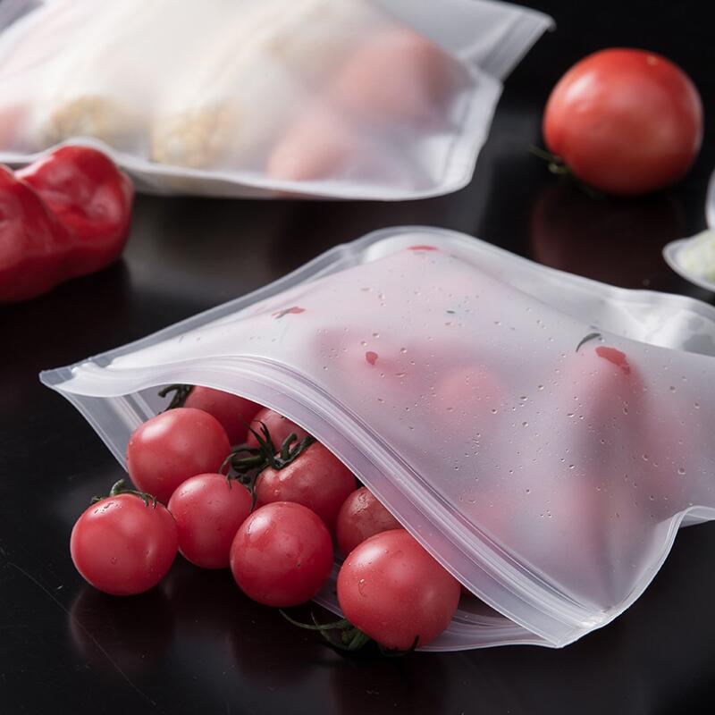 Återanvändbar förvaringspåse i silikon – 4-pack