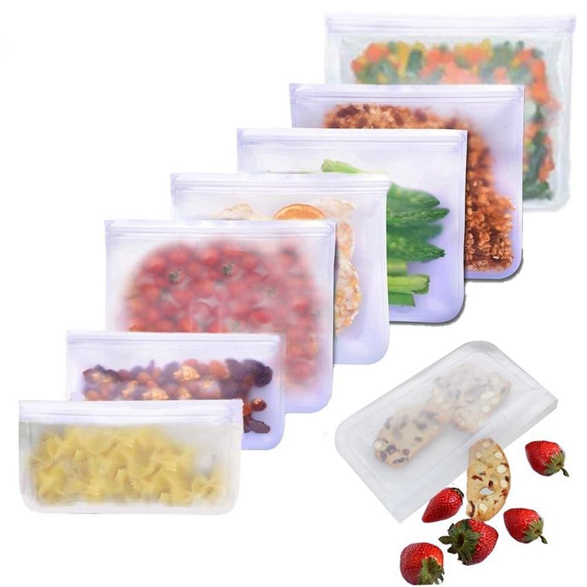 Återanvändbar förvaringspåse i silikon – 4-pack