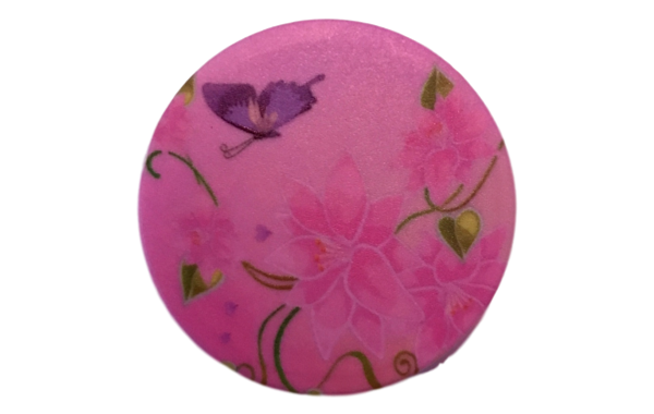 Popsocket - Pop up phone - Mobilhållare med motiv av blommor och fjäril