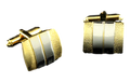 Manschettknappar Guld Silverfärgad