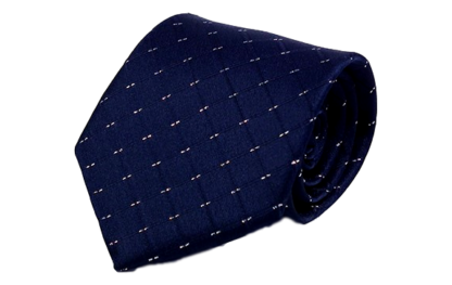 Mörkblå slips med silverstreck