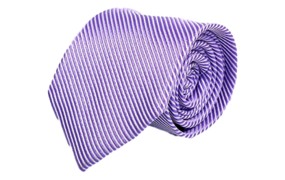 Ljuslila slips med randigt mönster 8cm