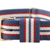 Nato armband Blå/Röd/Vit/Blå