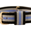 Nato armband Svart/Grå/Blå