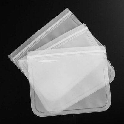 Återanvändbar förvaringspåse i silikon – 4-pack